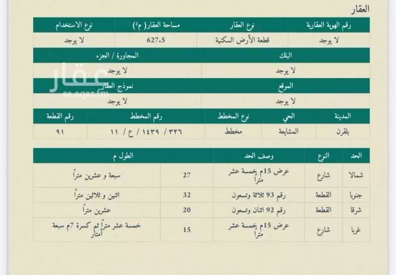 أرض للبيع في شارع 22 الشاطئ ، حي الشاطئ ، سبت العلاية ، بلقرن 1 صورة