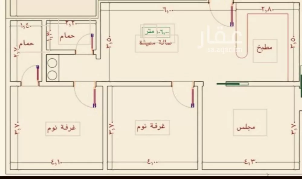 شقة للبيع في شارع يعقوب الصحاف, حي النزهة, مدينة جدة, منطقة مكة المكرمة 1 صورة