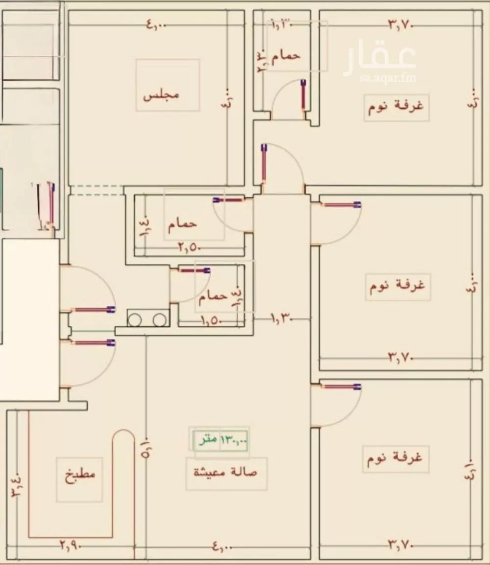شقة للبيع في شارع شداد بن عارض, حي النزهة, مدينة جدة, منطقة مكة المكرمة 1 صورة