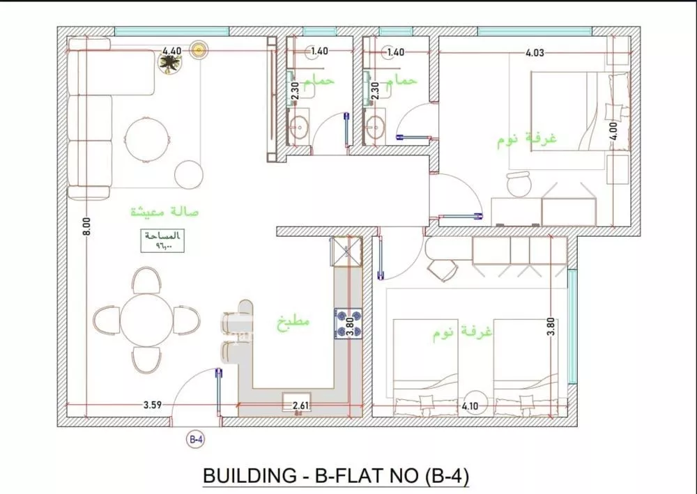 شقة للبيع في شارع عبدالله سليمان الفرعي, حي الفيحاء, مدينة جدة, منطقة مكة المكرمة 1 صورة