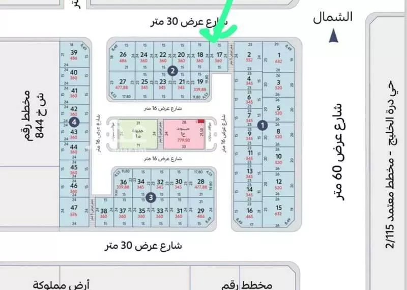 أرض للبيع في حي اللؤلؤ, مدينة الخبر, المنطقة الشرقية 1 صورة