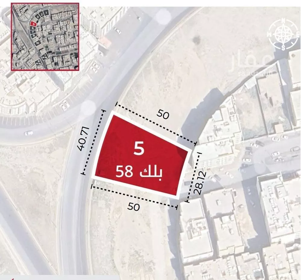 أرض للبيع في شارع سعيد بن زيد القرشي, حي بطحاء قريش, مدينة مكه المكرمه, منطقة مكة المكرمة 1 صورة