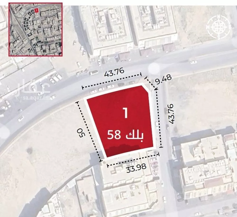 أرض للبيع في شارع سعيد بن زيد القرشي, حي بطحاء قريش, مدينة مكه المكرمه, منطقة مكة المكرمة 1 صورة