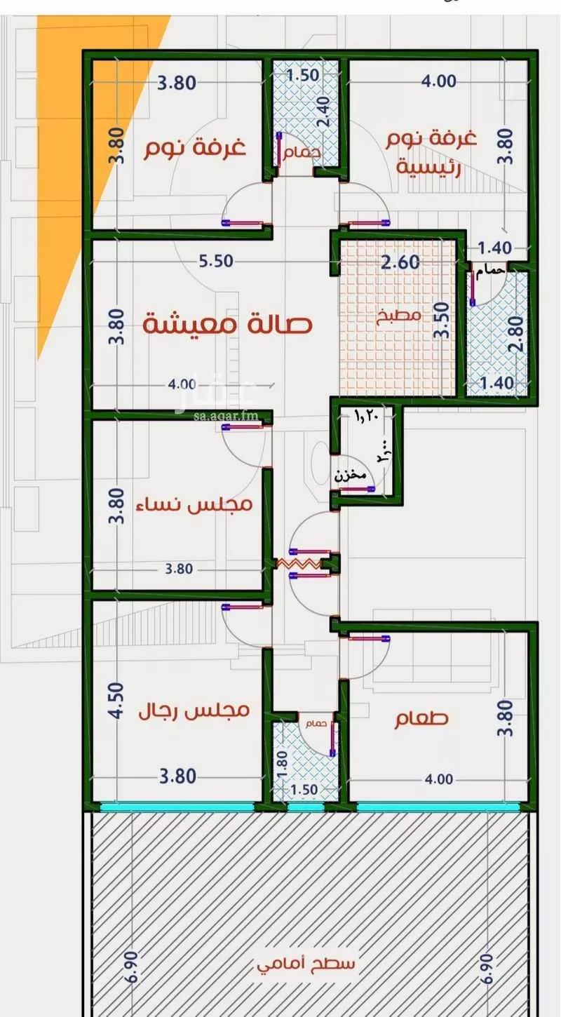 شقة للبيع في شارع عاصم ابن قيس, حي الربوة, مدينة جدة, منطقة مكة المكرمة 1 صورة
