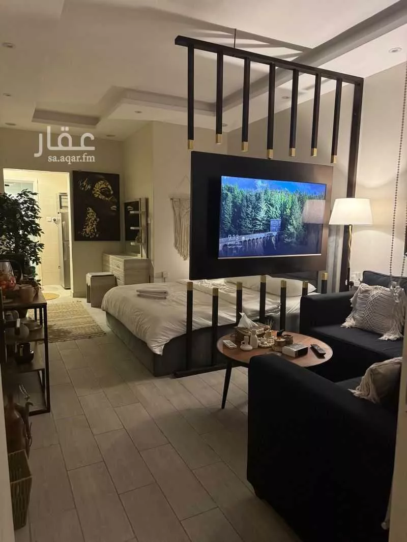 استديو مفروش للحجز في شارع مدينة الزايد, حي العقيق, الرياض 1 صورة