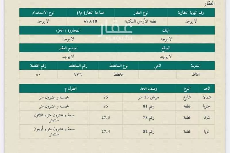 أرض للبيع في شارع ابن كثير, حي النفل, مدينة الغاط, منطقة الرياض 1 صورة