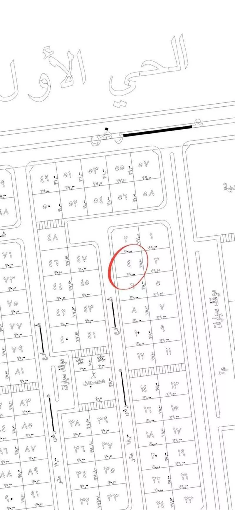 أرض للبيع في شارع 17791469, حي حي الزهور , مدينة الخفجي, المنطقة الشرقية 1 صورة