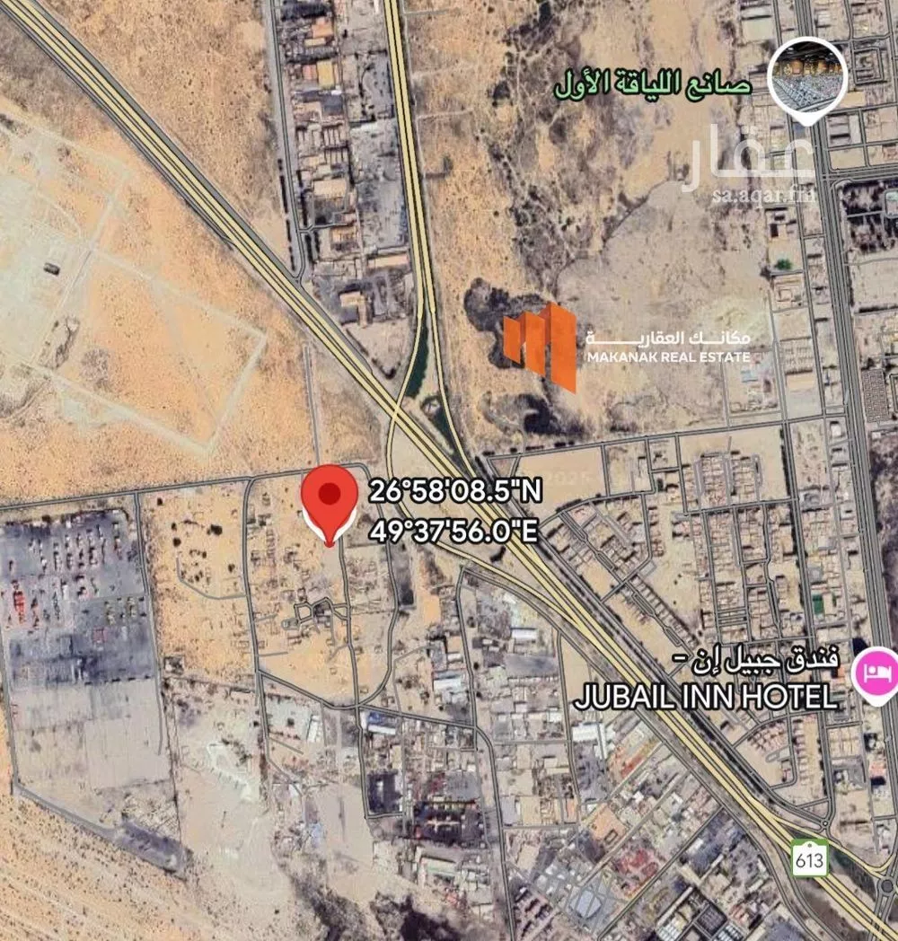 أرض للبيع في شارع غرب المزارع, مدينة الجبيل, المنطقة الشرقية 1 صورة