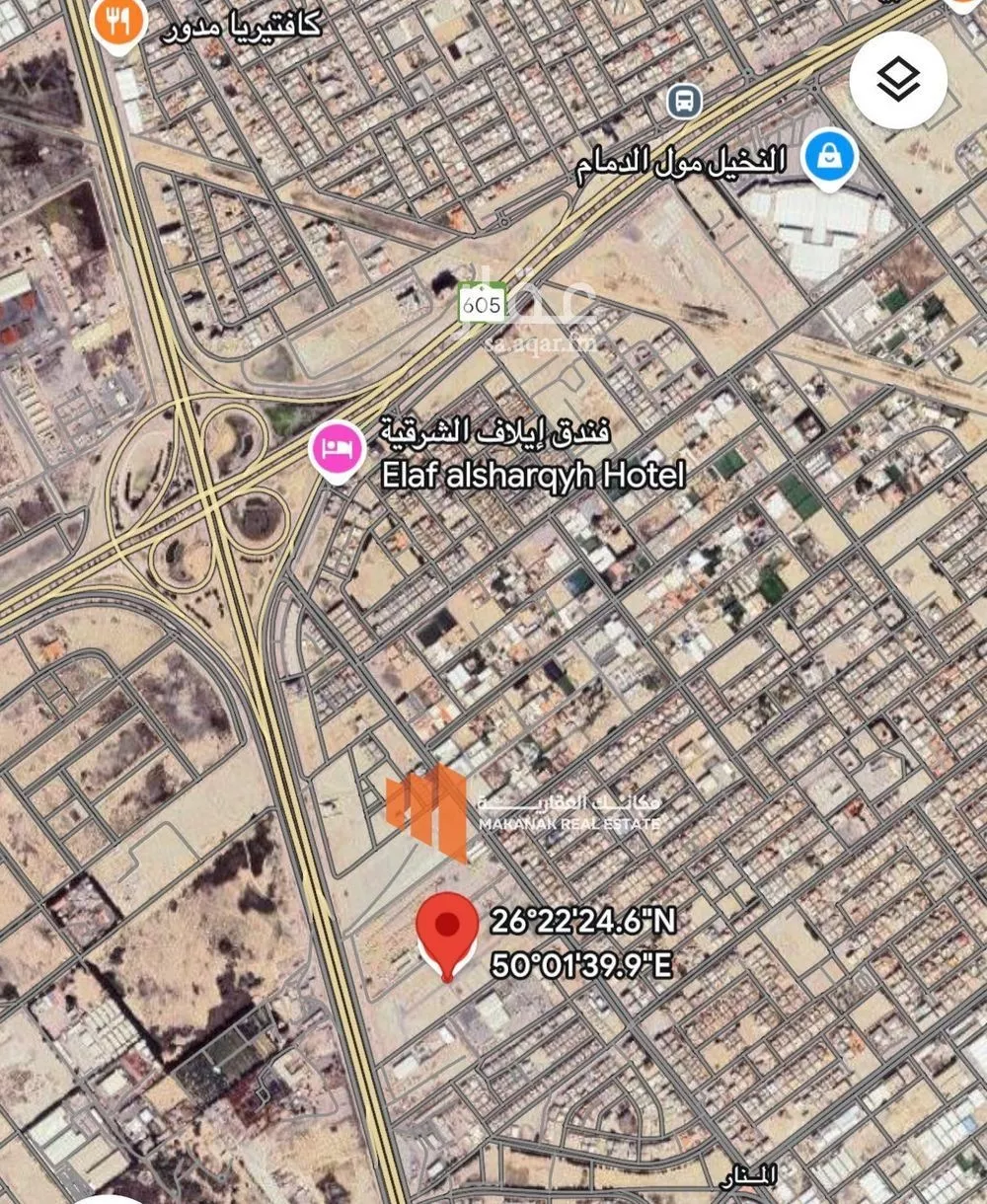 أرض للبيع في شارع احمد بن اسحاق, حي المنار, مدينة الدمام, المنطقة الشرقية 1 صورة