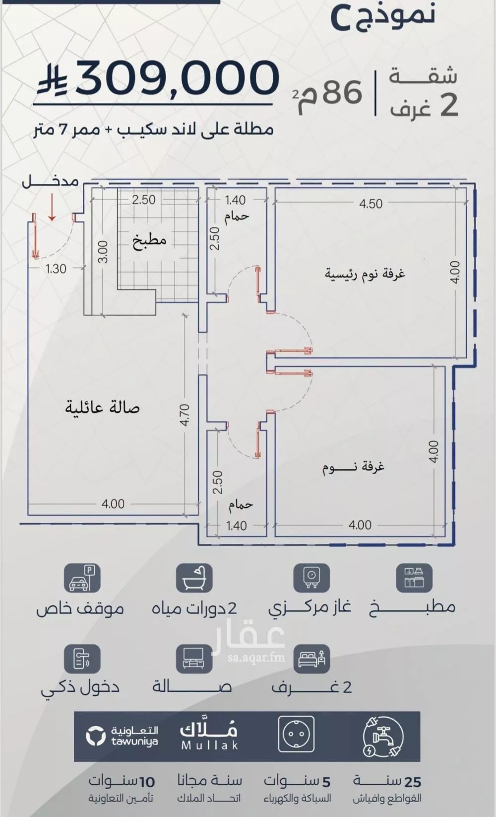 شقة للبيع في شارع امام الدين المرشدي, حي الفيحاء, مدينة جدة, منطقة مكة المكرمة 1 صورة