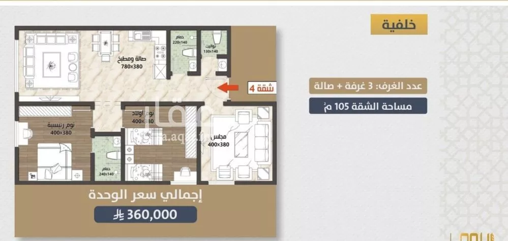 شقة للبيع في شارع الامير عبدالمجيد, حي الصواري, مدينة جدة, منطقة مكة المكرمة 1 صورة