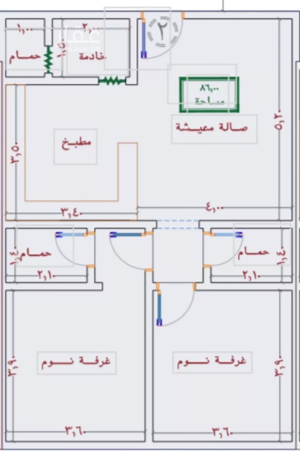 شقة للبيع في شارع شقاق المعاطف, حي النزهة, مدينة جدة, منطقة مكة المكرمة 1 صورة