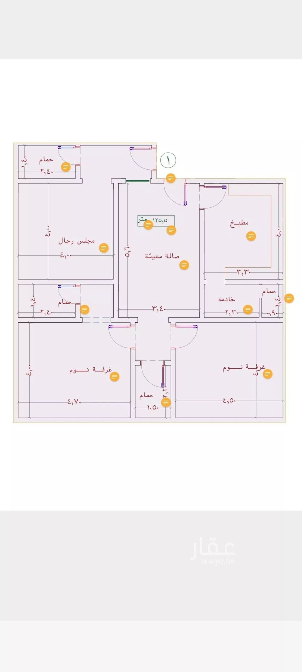 شقة للبيع في شارع عطاء ابو عبدالله, حي النزهة, مدينة جدة, منطقة مكة المكرمة 1 صورة