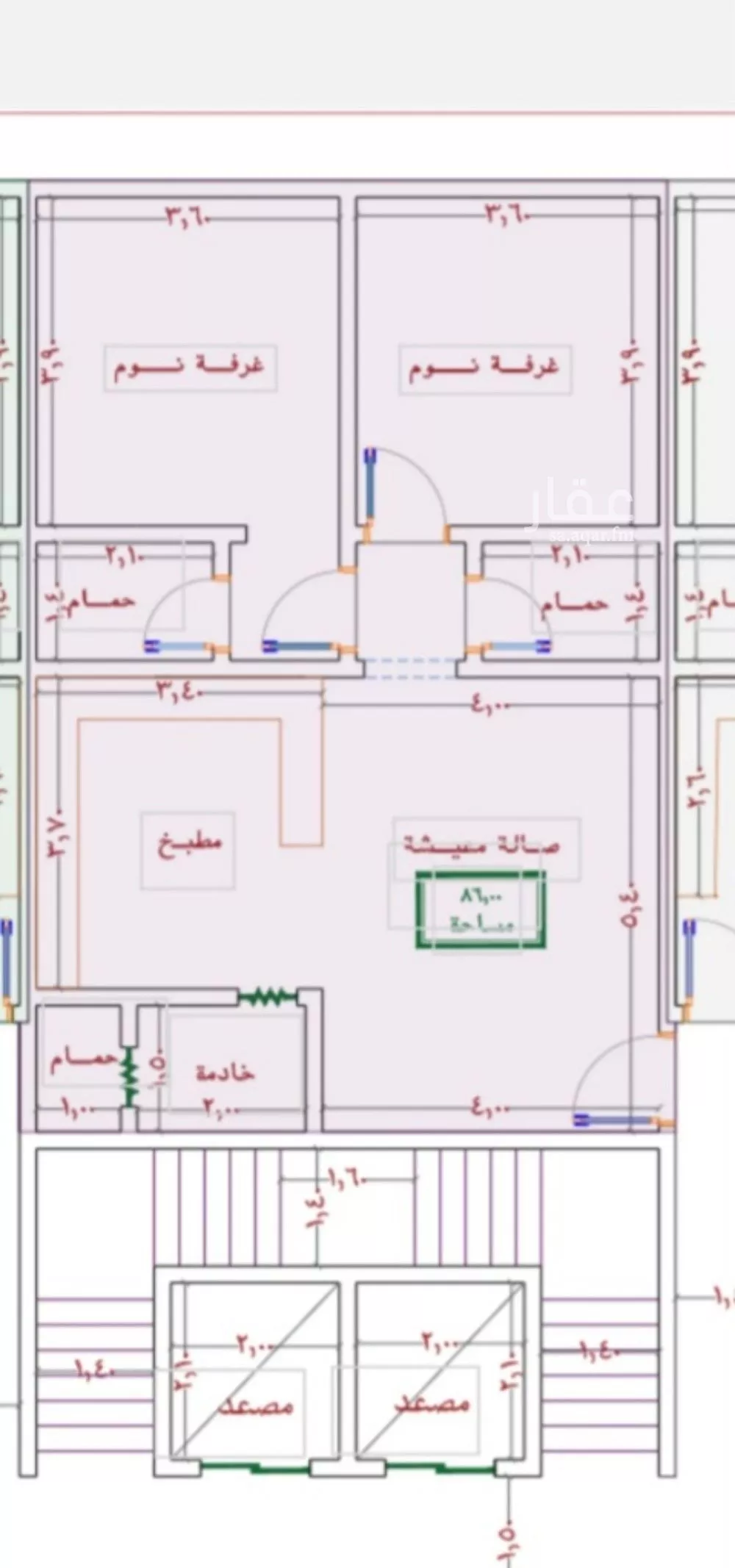 شقة للبيع في شارع شقاق المعاطف, حي النزهة, مدينة جدة, منطقة مكة المكرمة 1 صورة