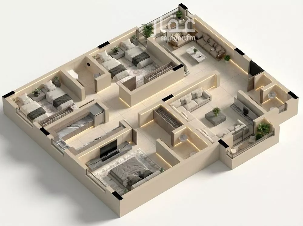 شقة للبيع في شارع الجنادريه, حي ظهرة لبن, مدينة الرياض, منطقة الرياض 1 صورة