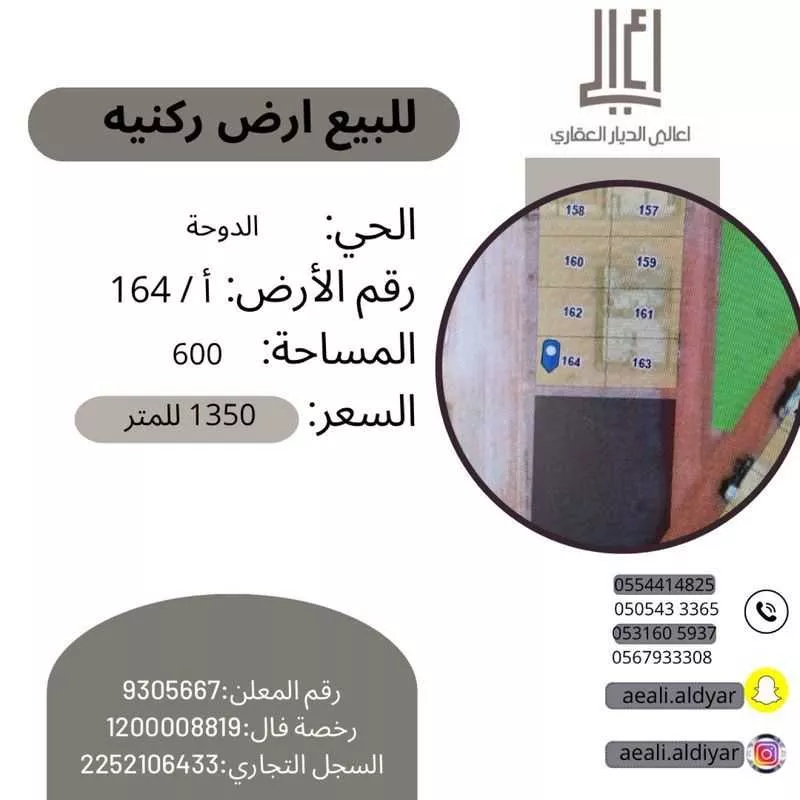 أرض للبيع في حي الفيصلية, مدينة الاحساء, المنطقة الشرقية 1 صورة