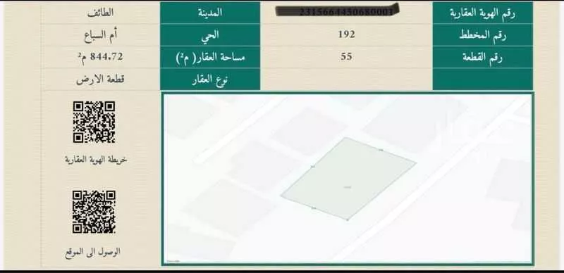 أرض للبيع في شارع العباس بن غالب ، حي أم السباع ، الطائف ، الطائف 1 صورة