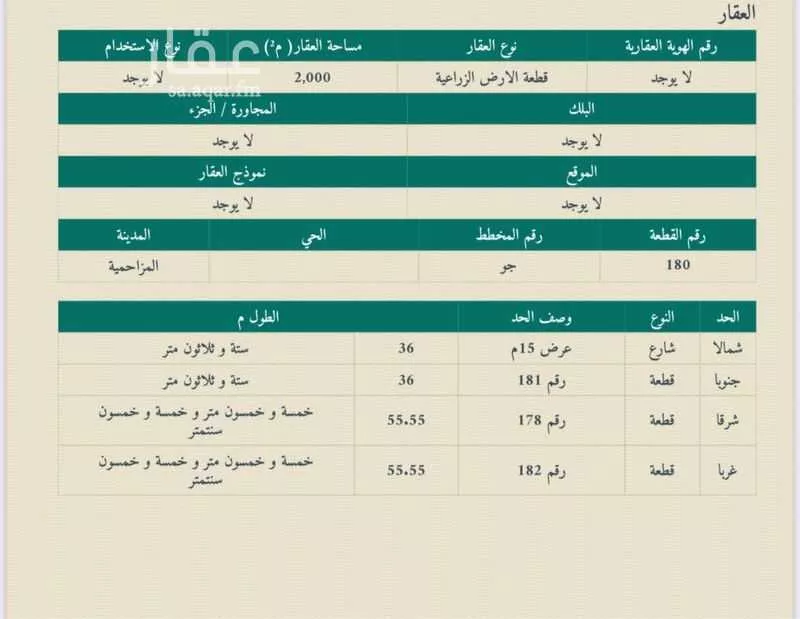 أرض للبيع في مدينة ضرما, منطقة الرياض 1 صورة