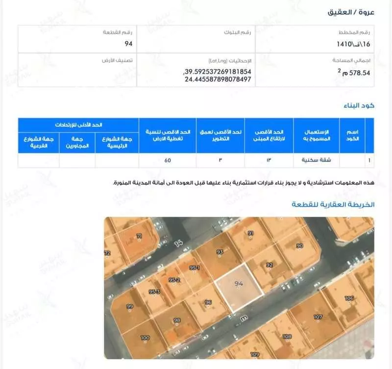 أرض للبيع في شارع ابو بكر الشاشي, حي عروة, مدينة المدينة المنورة, منطقة المدينة المنورة 1 صورة