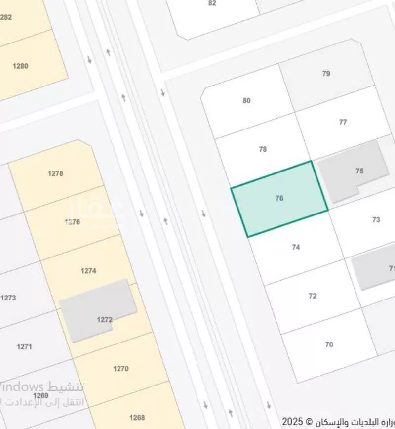 أرض للبيع في شارع النماص, حي البوادي, مدينة تبوك, منطقة تبوك 1 صورة