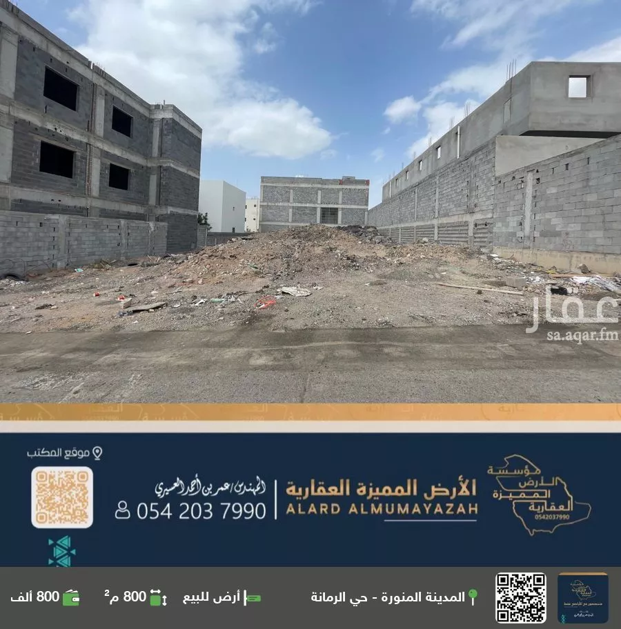 أرض للبيع في شارع فديك بن سلمان الشامي, حي نبلاء, مدينة المدينه المنوره, منطقة المدينة المنورة 1 صورة