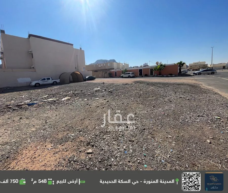 أرض للبيع في شارع عمر بن عبدالمنعم الطائي, حي سكة الحديد, مدينة المدينه المنوره, منطقة المدينة المنورة 1 صورة