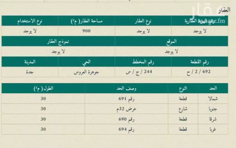 أرض للإيجار في شارع 1028174, حي الجزيرة, مدينة جدة, منطقة مكة المكرمة 1 صورة