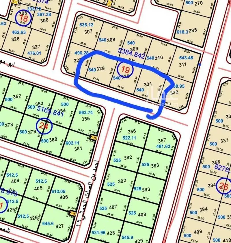 أرض للبيع في شارع ابو موسى الفارسي, حي عين الخيف, مدينة المدينة المنورة, منطقة المدينة المنورة 1 صورة