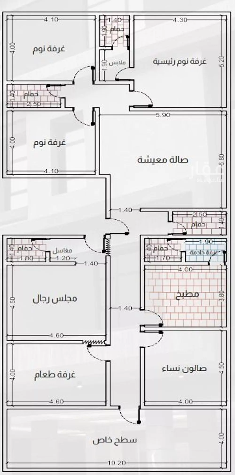 شقة للبيع في شارع ابو بهيه الغذاري, حي الزهراء, مدينة جدة, منطقة مكة المكرمة 1 صورة