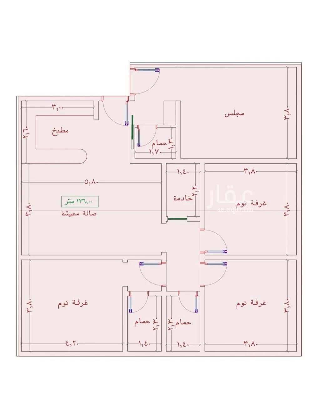 شقة للبيع في شارع السامر, حي الواحة, مدينة جدة, منطقة مكة المكرمة 1 صورة