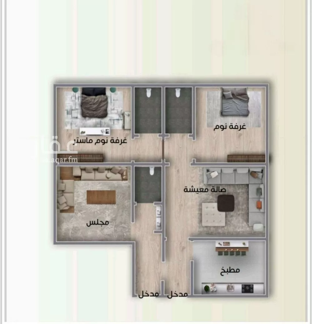 شقة للبيع في شارع العكرش, حي النزهة, مدينة جدة, منطقة مكة المكرمة 1 صورة