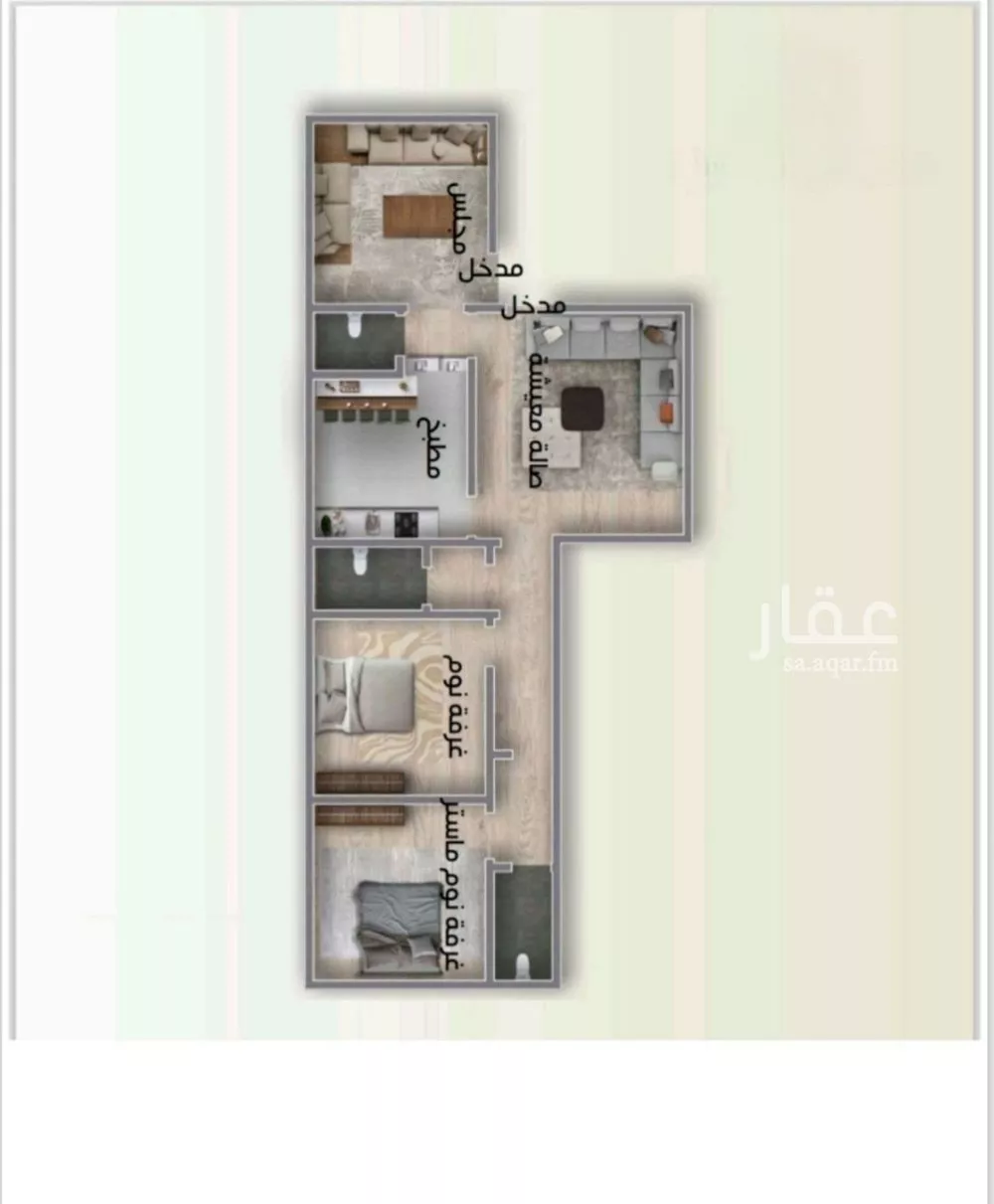 شقة للبيع في شارع العكرش, حي النزهة, مدينة جدة, منطقة مكة المكرمة 1 صورة