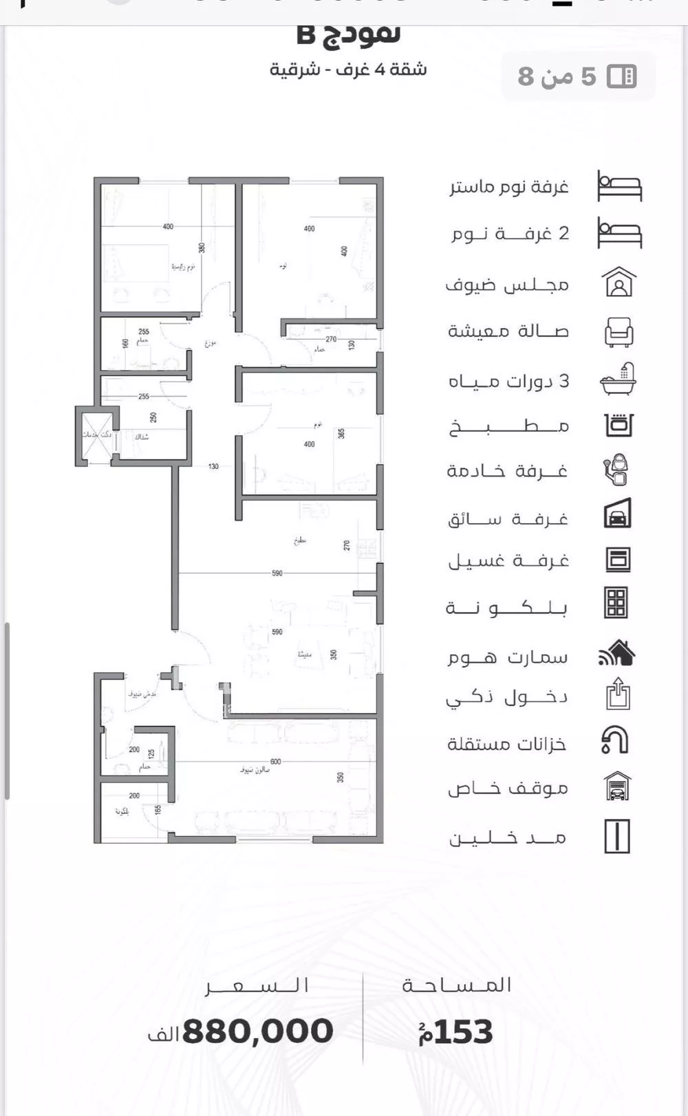 شقة للبيع في شارع ابن المتوكل, حي الروضة, مدينة جدة, منطقة مكة المكرمة 1 صورة
