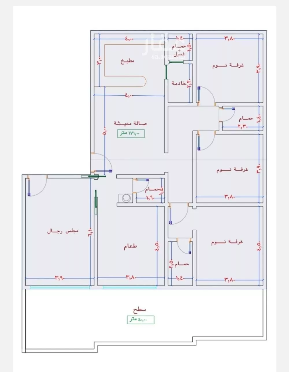 شقة للبيع في شارع الامير عبدالمجيد, حي الصواري, مدينة جدة, منطقة مكة المكرمة 1 صورة
