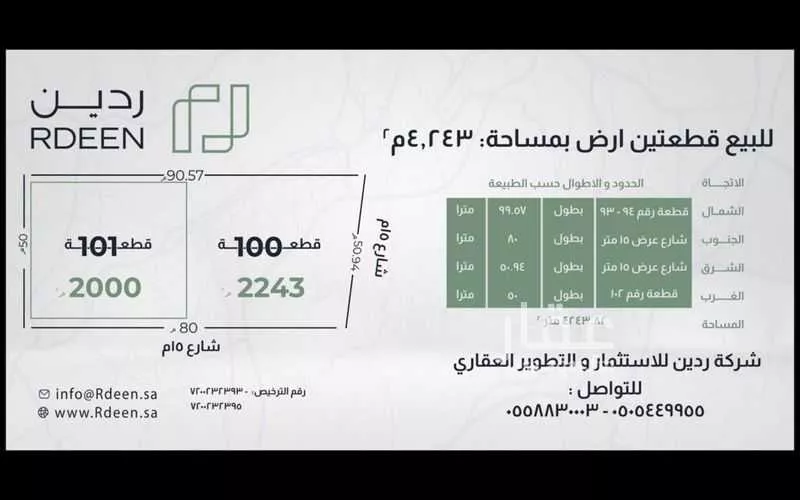 أرض للبيع في شارع العمارية, مدينة مخطط استراحات العماريه, منطقة الرياض 1 صورة