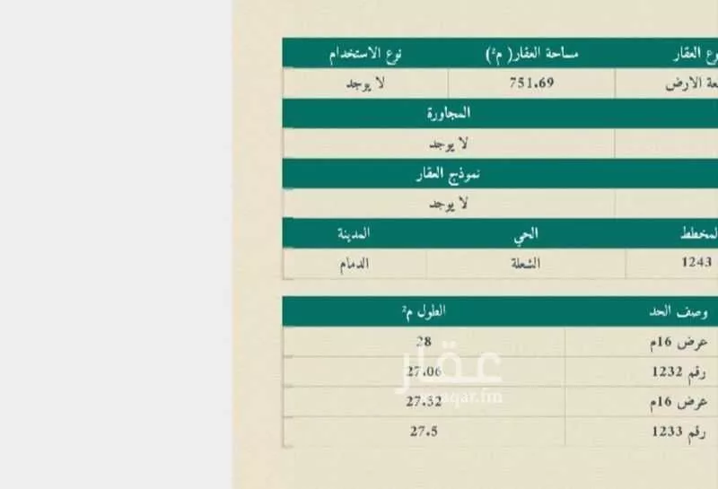 أرض للبيع في شارع المغازي, حي الشعلة, مدينة الدمام, المنطقة الشرقية 1 صورة