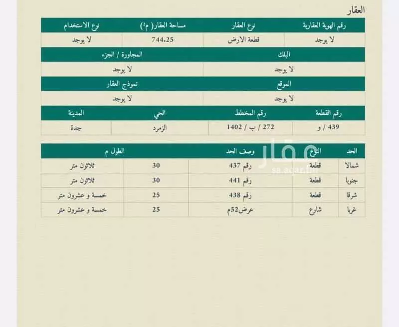 أرض للإيجار في شارع صالح بن عباس, حي الزمرد, مدينة جدة, منطقة مكة المكرمة 1 صورة