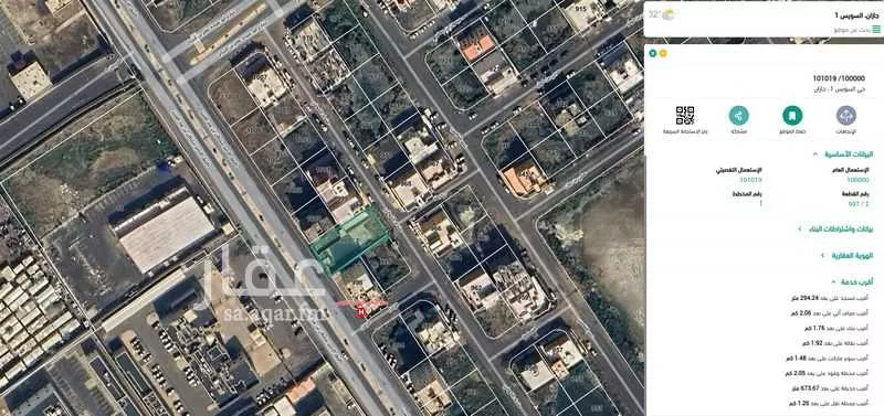 أرض للبيع في شارع طريق الامير سلطان بن عبدالعزيز, حي السويس 1, مدينة جازان, منطقة جازان 1 صورة