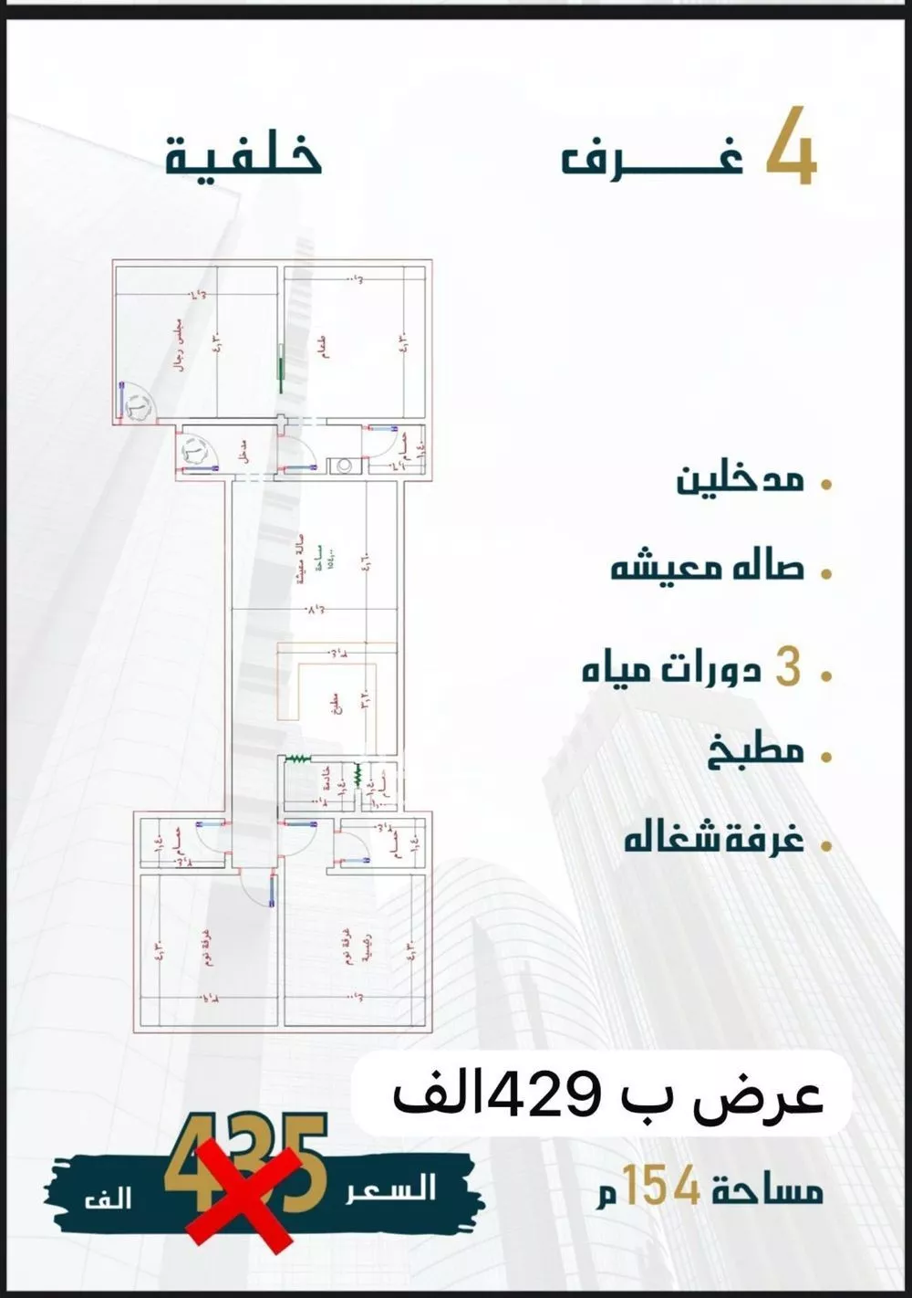 شقة للبيع في حي الواحة, مدينة جدة, منطقة مكة المكرمة 1 صورة