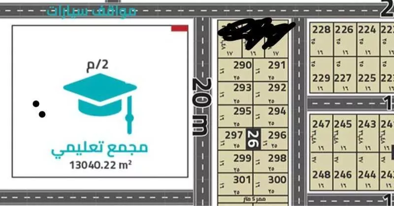 أرض للبيع في شارع الحزم , حي الحزم, مدينة بريده, منطقة القصيم 1 صورة