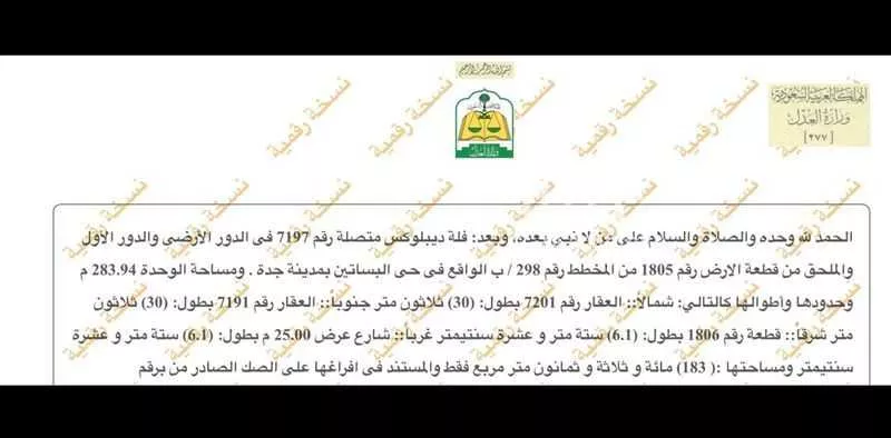 فيلا للبيع في شارع عبدالرحمن بن ابي بكر الصديق, حي البساتين, مدينة جدة, منطقة مكة المكرمة 1 صورة
