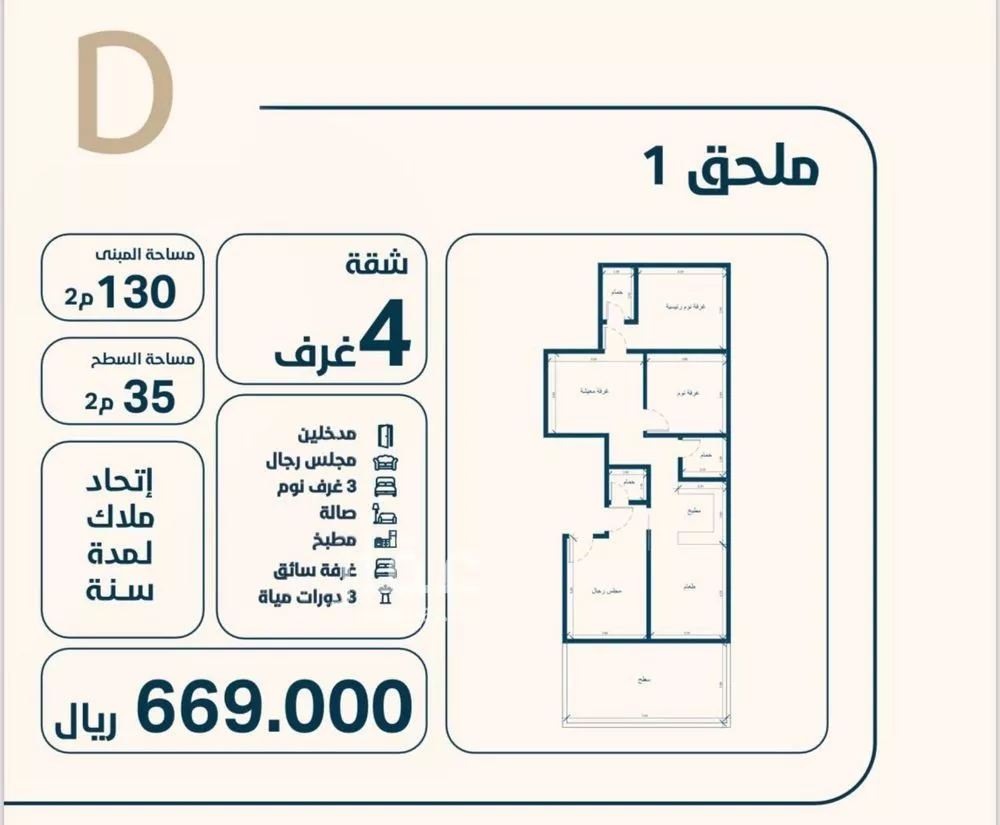 شقة للبيع في حي النعيم, مدينة جدة, منطقة مكة المكرمة 1 صورة