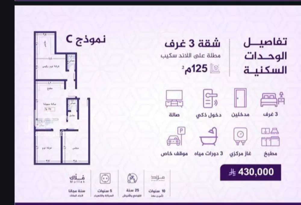 شقة للبيع في شارع احمد بن عيسى الرومي, حي الفيحاء, مدينة جدة, منطقة مكة المكرمة 1 صورة