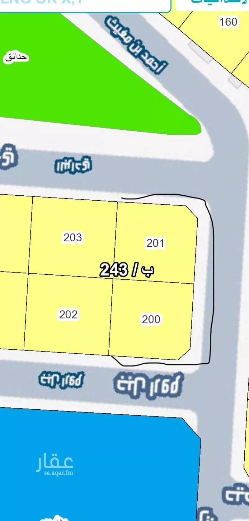 أرض للبيع في شارع أحمد بن مغيث, حي الياقوت, مدينة جدة, منطقة مكة المكرمة 1 صورة