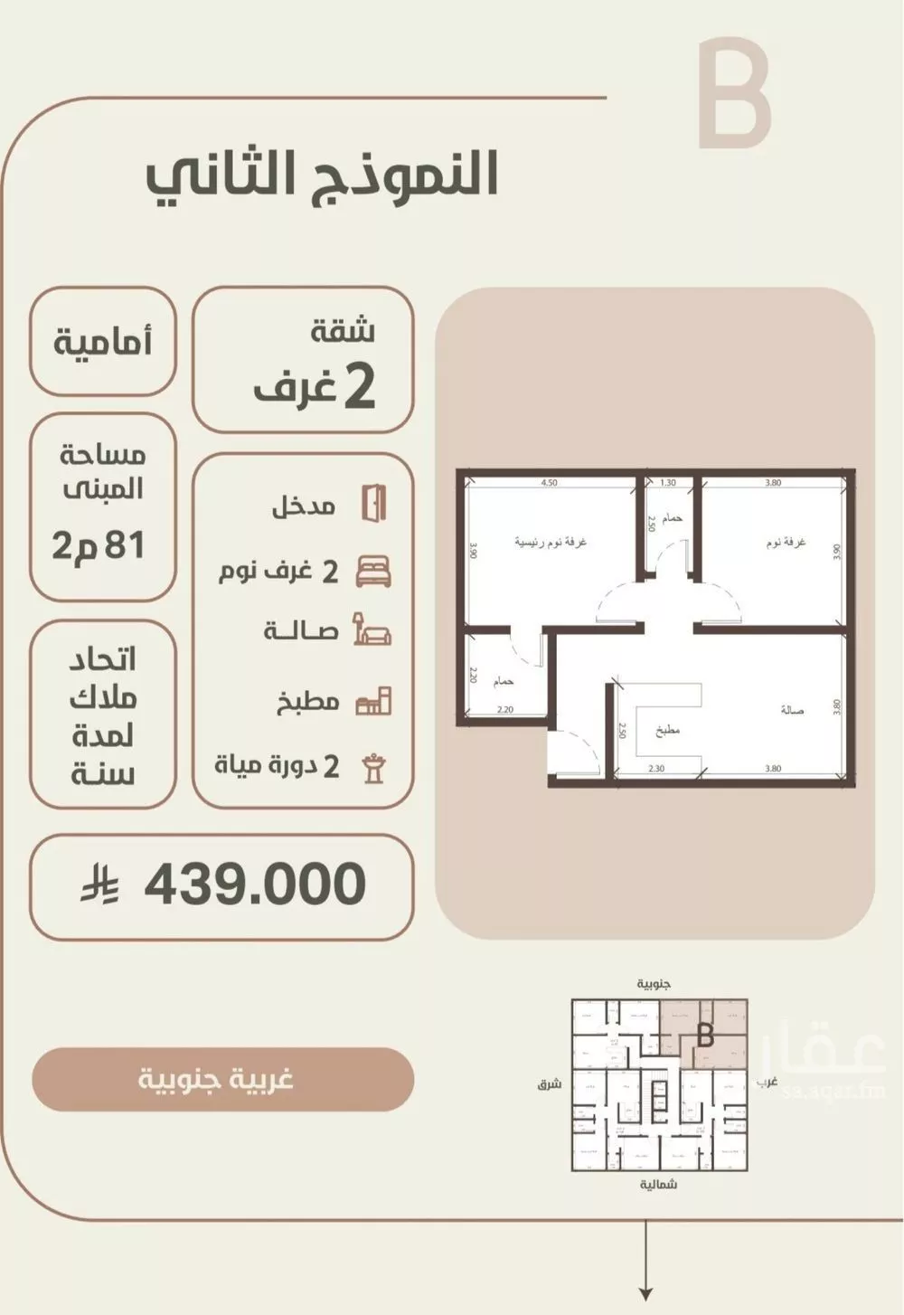 شقة للبيع في شارع احمد محمد السباعي, حي الروضة, مدينة جدة, منطقة مكة المكرمة 1 صورة