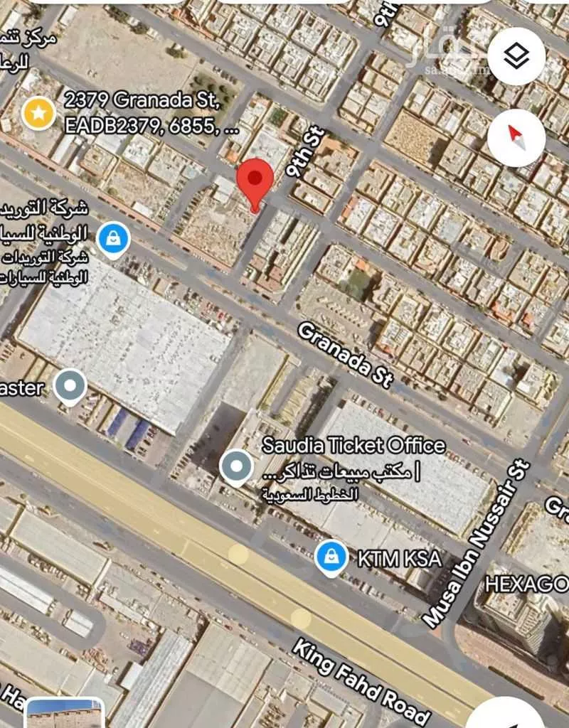 أرض للبيع في شارع مروان بن معاوية, حي الراكة الجنوبية, مدينة الخبر, المنطقة الشرقية 1 صورة