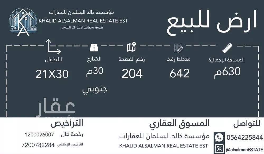 أرض للبيع في شارع طريق الملك فهد , حي البره, مدينة البره, منطقة الرياض 1 صورة