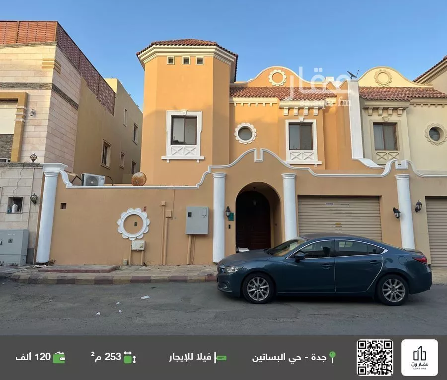 فيلا للإيجار في شارع ثمامة ابن بجاد, حي البساتين, مدينة جدة, منطقة مكة المكرمة 1 صورة