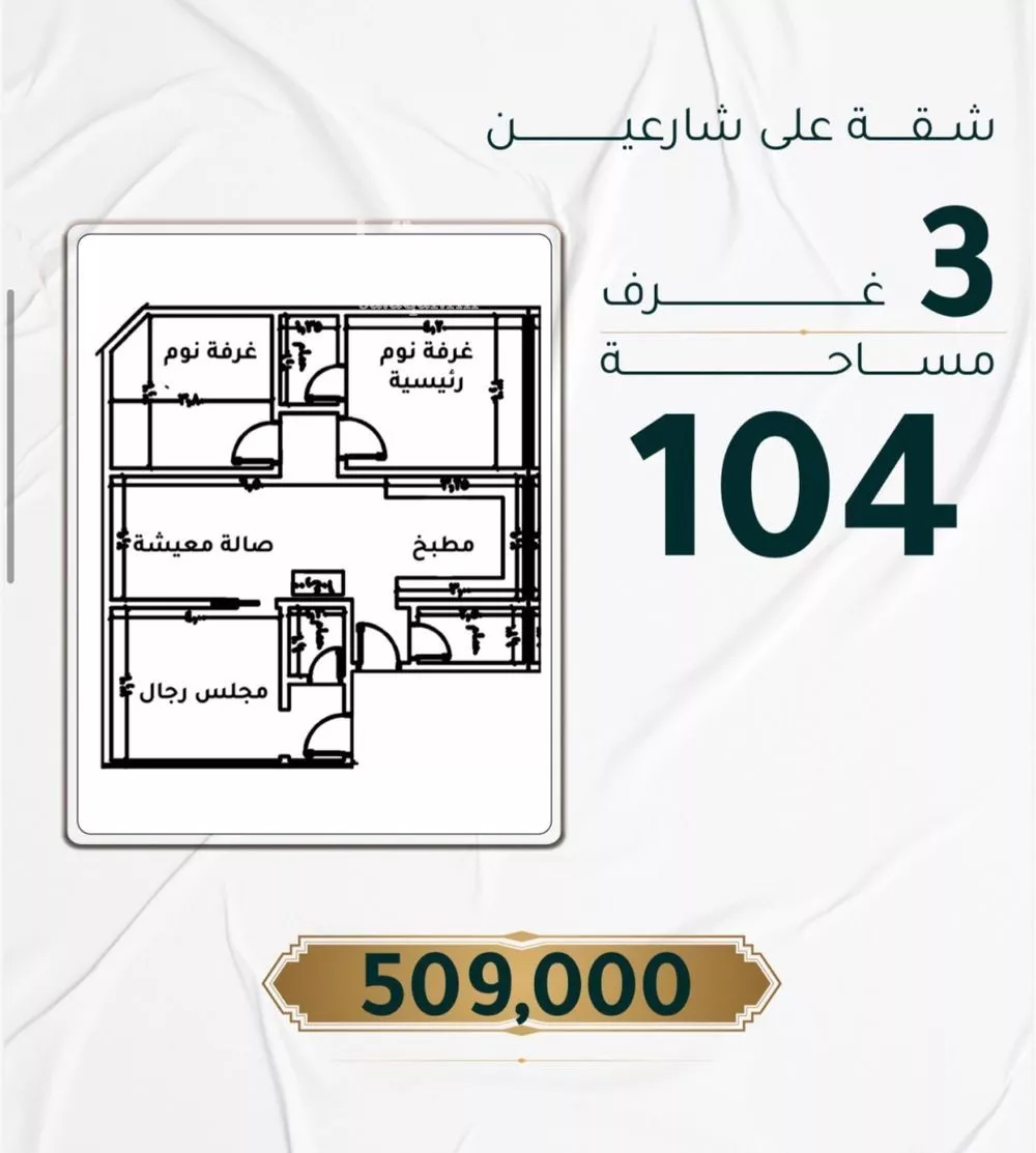 شقة للبيع في شارع ابراهيم ادهم, حي الحمراء, مدينة جدة, منطقة مكة المكرمة 1 صورة