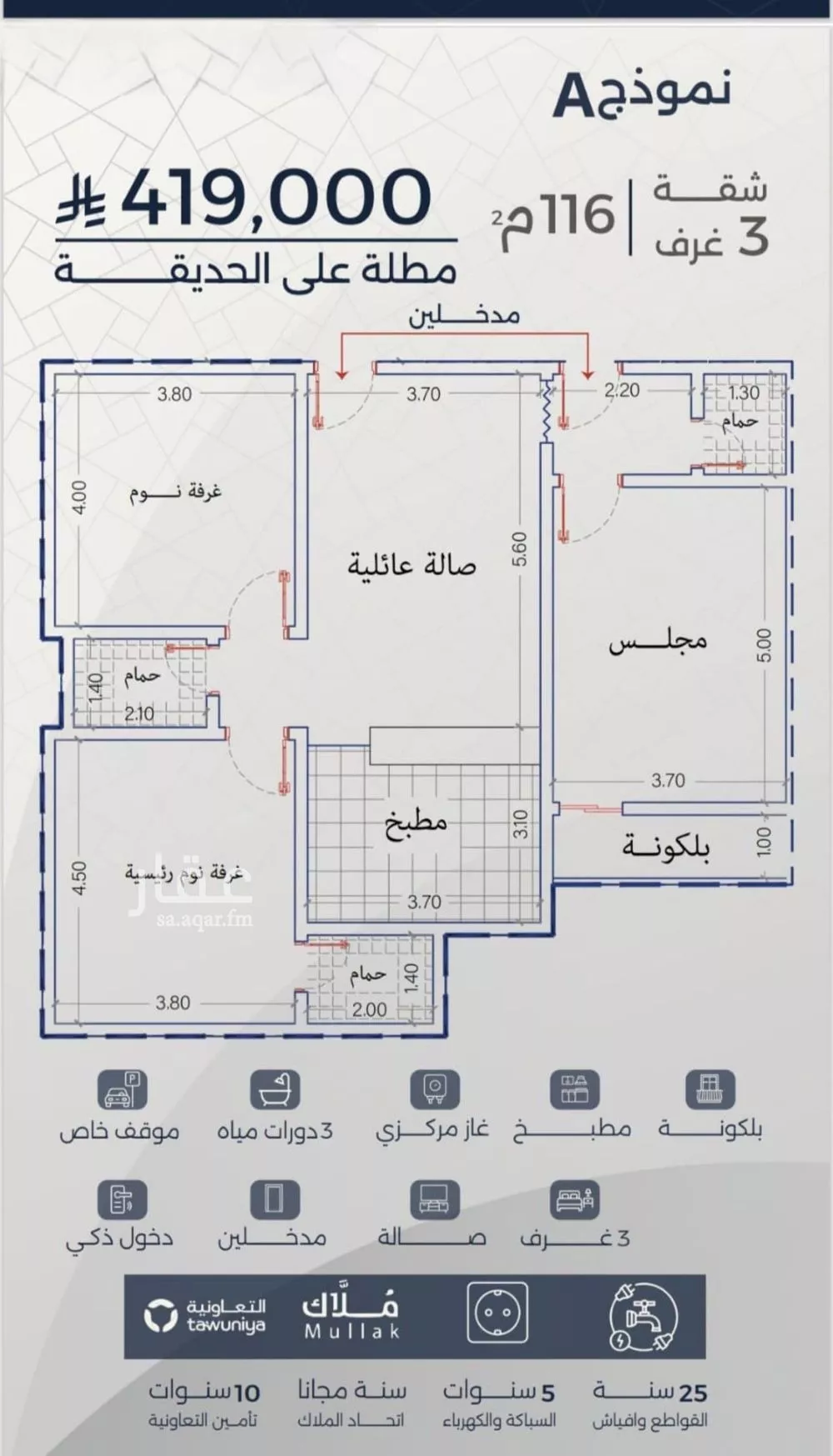شقة للبيع في شارع احمد بن عيسى الرومي, حي الفيحاء, مدينة جدة, منطقة مكة المكرمة 1 صورة